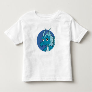 Blue dragon cartoon toddler t-shirt