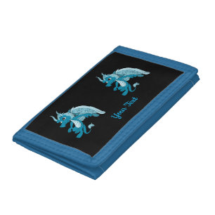 Blue Dragon Cartoon Wallet