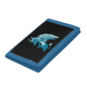 Blue Dragon Cartoon Wallet