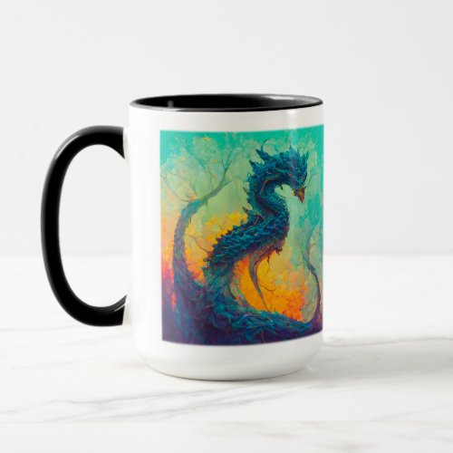 Blue Dragon Combo Mug 15 oz  Mug