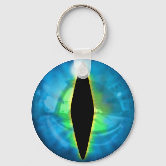 Blue Dragon Eye Keychain (Front)