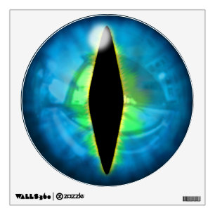Blue Dragon Eye Wall Sticker