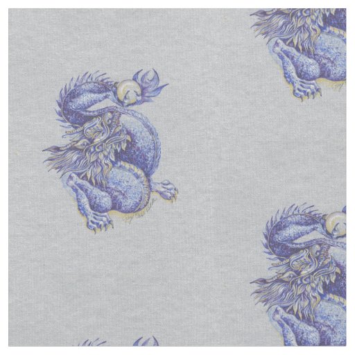 Blue Dragon Fabric