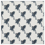 Blue dragon fabric