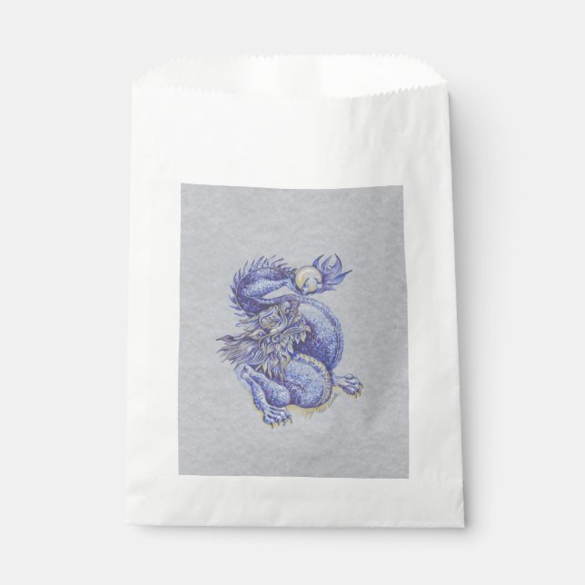 Blue Dragon Favor Bag (Front)