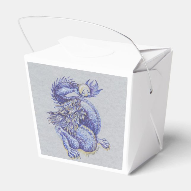 Blue Dragon Favor Boxes (Back Side)