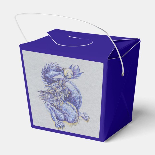 Blue Dragon Favor Boxes (Back Side)