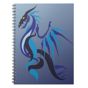 Blue Dragon Flame Notebook
