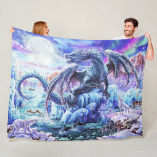 BLUE DRAGON FLEECE BLANKET