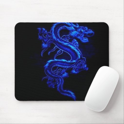 Blue Dragon Gaming Mousepad | Zazzle