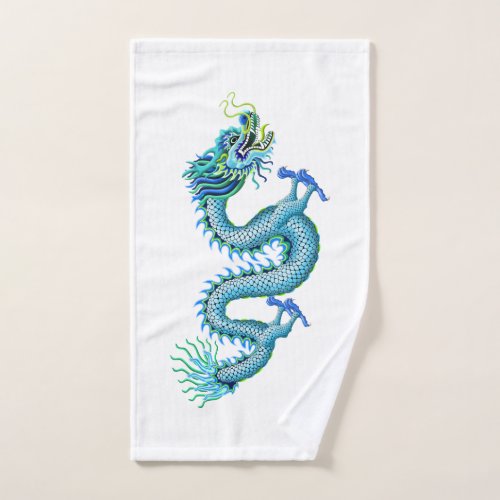 Blue Dragon Hand Towel