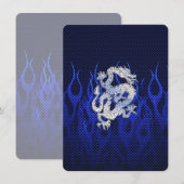 Blue Dragon in Chrome Carbon Fiber Styles (Front/Back)