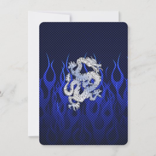 Blue Dragon in Chrome Carbon Fiber Styles (Front)