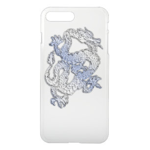 Blue Dragon in Chrome Carbon Fiber Styles iPhone 8 Plus/7 Plus Case