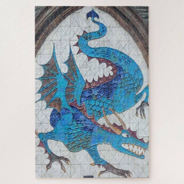 Blue Dragon Jigsaw Puzzle (Vertical)