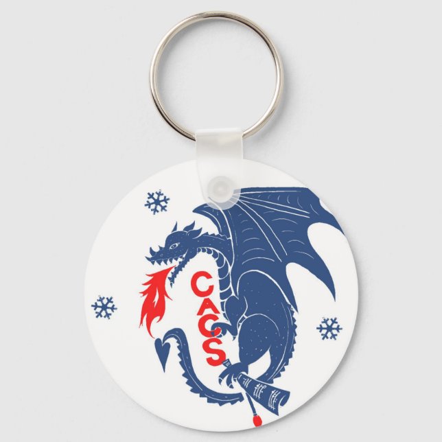Blue Dragon Keychain (Front)