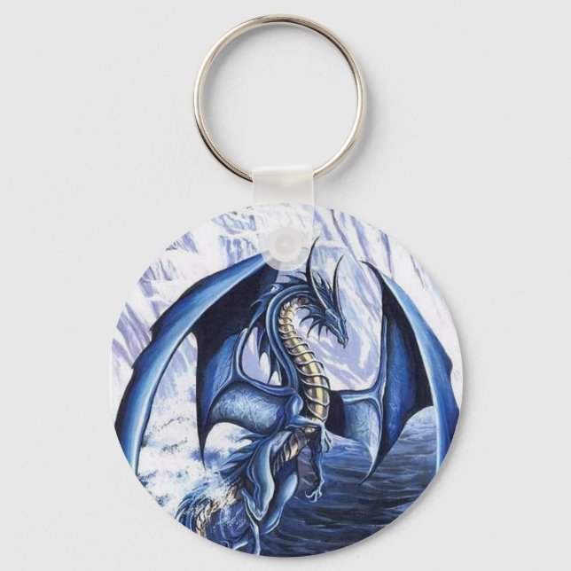 Blue Dragon Keychain (Front)