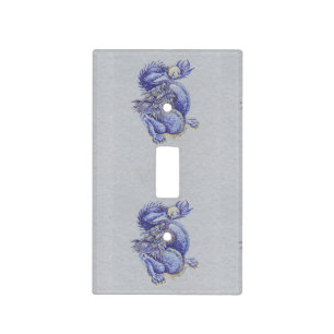 Blue Dragon Light Switch Cover