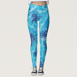 Blue Dragon Marine Creature Leggings