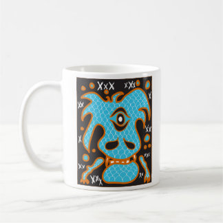 Blue dragon monster mug