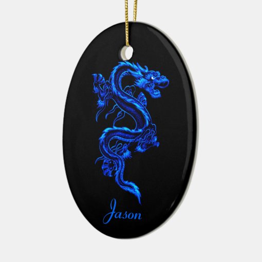 Blue dragon Ornament | Zazzle