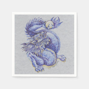 Blue Dragon Paper Napkins