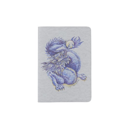 Blue Dragon Passport Holder (Front)