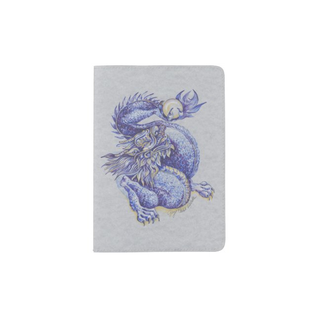 Blue Dragon Passport Holder (Front)
