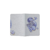 Blue Dragon Passport Holder (Opened)