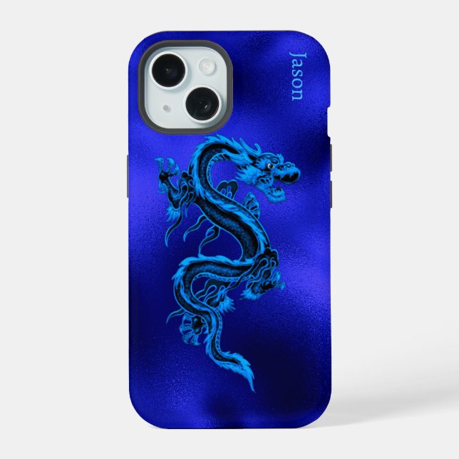 Blue Dragon Personalized Iphone Case (Back)