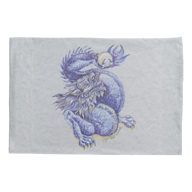 Blue Dragon Pillowcase (Back)