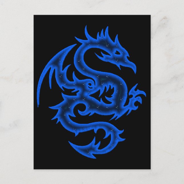 BLUE DRAGON POSTCARD (Front)