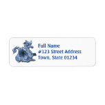 Blue Dragon Return Address Label