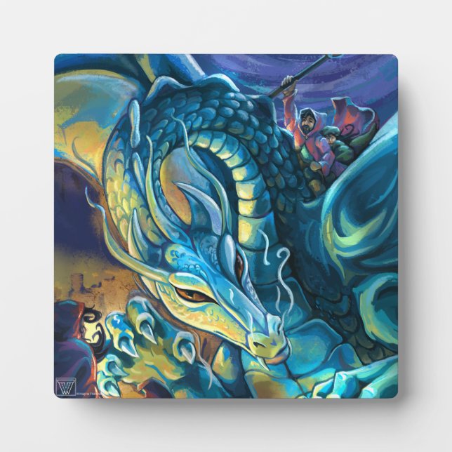 Blue Dragon Rider Plaque (Front)