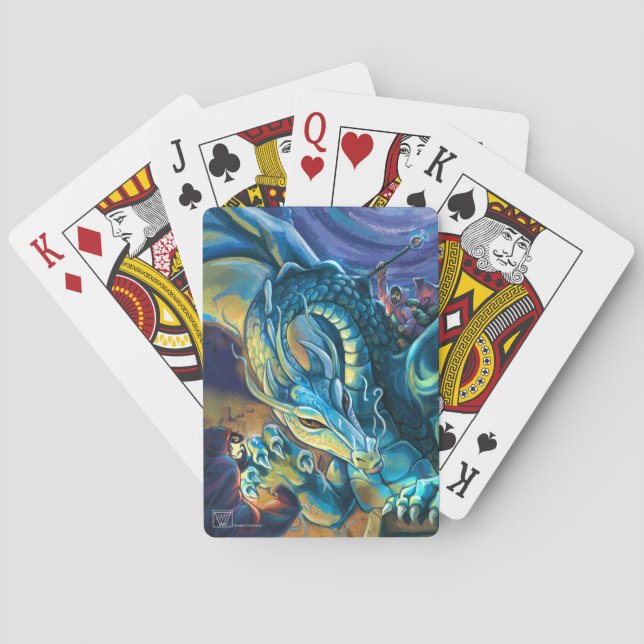 Blue Dragon Rider Poker Cards (Back)