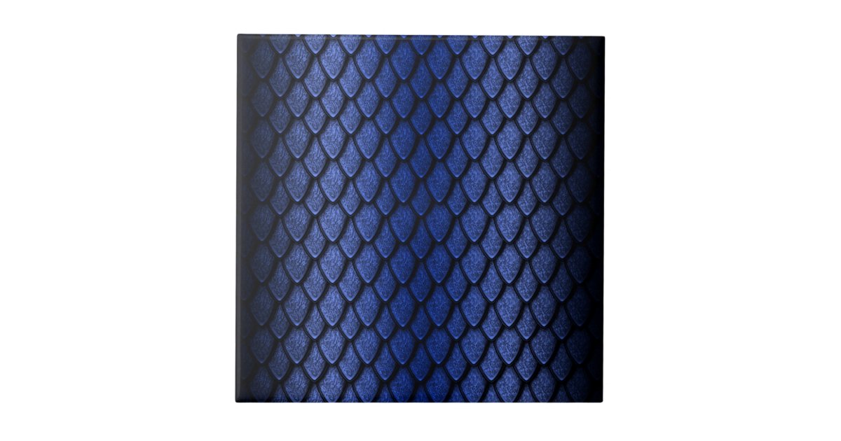 Blue Dragon Scales Tile | Zazzle