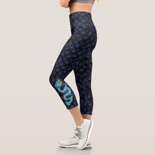 Blue Dragon Scales with Blue Dragon Capri Leggings