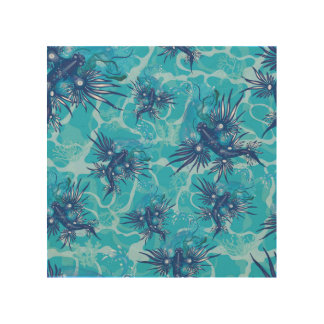 Blue Dragon Sea Slug Wood Wall Art