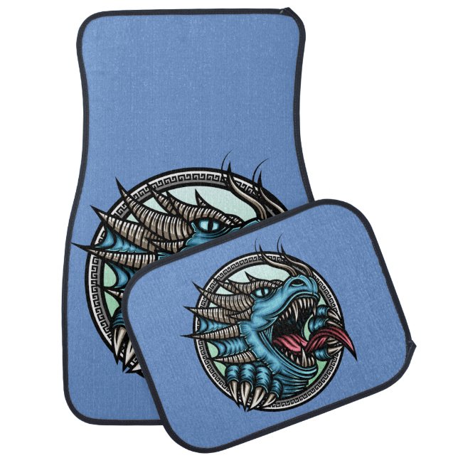Blue Dragon Set of Car Mats (Set)
