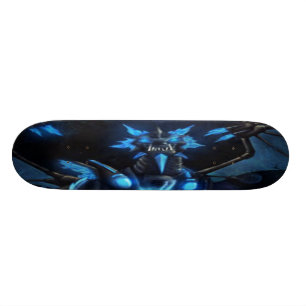 blue dragon skateboard deck
