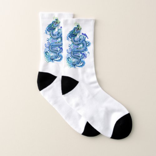 Blue Dragon Socks