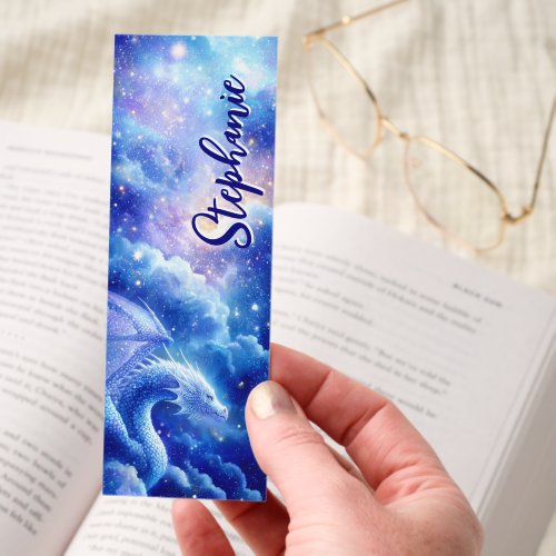 Custom Accessories 25 Blue Dragon Starry Sky Celestial Personalized Bookmarks