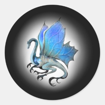 Blue Dragon Stickers by AutumnRoseMDS at Zazzle