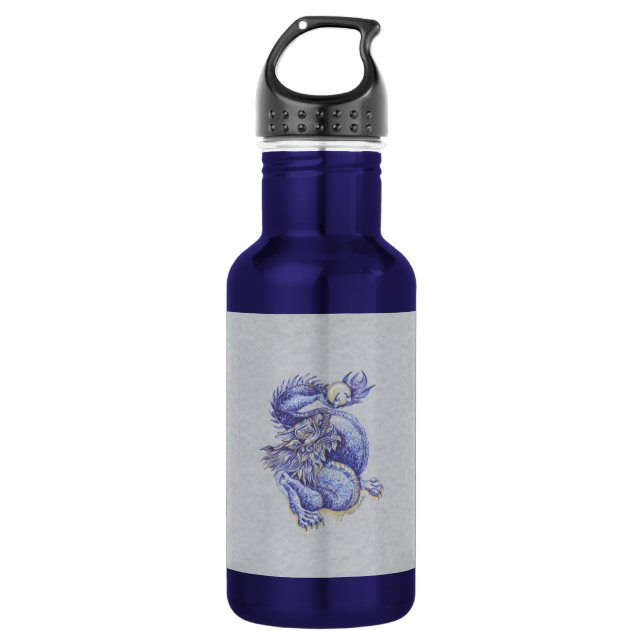 Blue Dragon Water Bottle (Front)