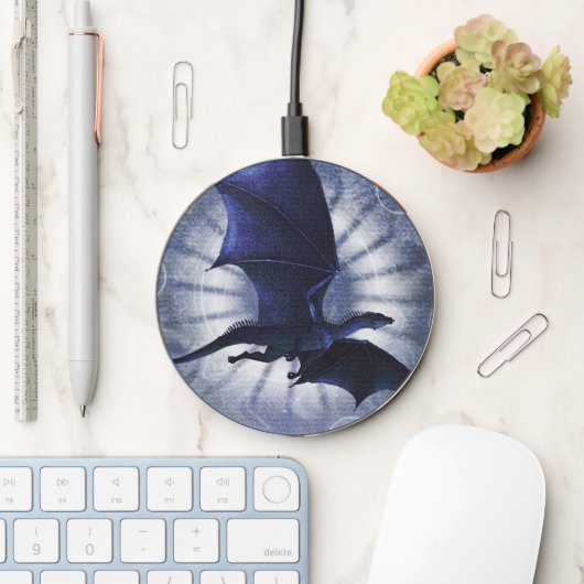 Blue Dragon Wireless Charger (Desk)