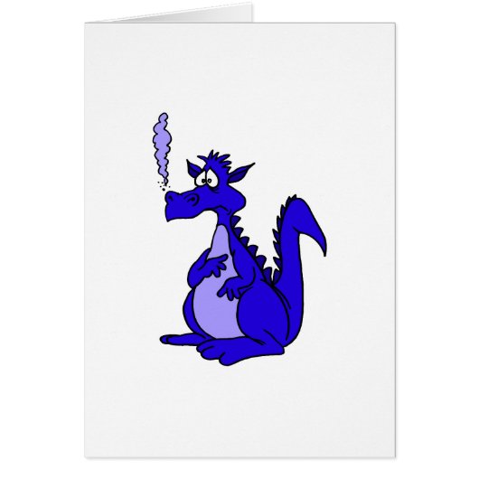 Blue Dragon with smoke Cards (Front)
