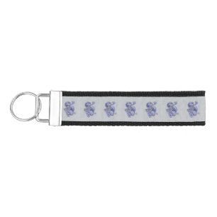 Blue Dragon Wrist Keychain
