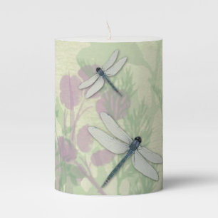 Blue Dragonflies Candle