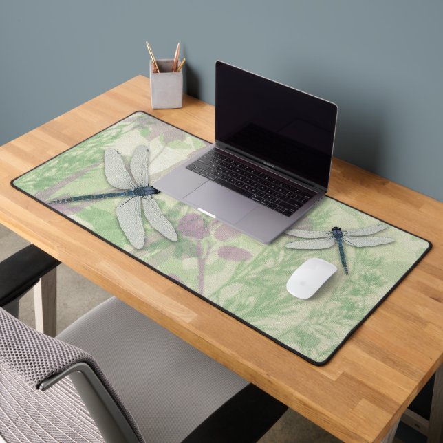 Blue Dragonflies Desk Mat (Office 2)
