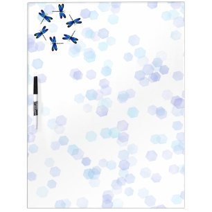 blue dragonflies II Dry-Erase Board